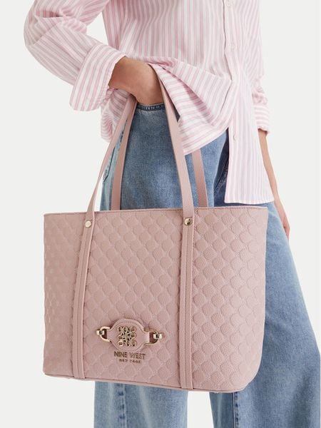Nine West Torebka EO-Merla-LDA8446 Różowy. Czerwone shopper Nine West, bez wzorów, z materiału, bez dodatków. Za 155.99 zł.