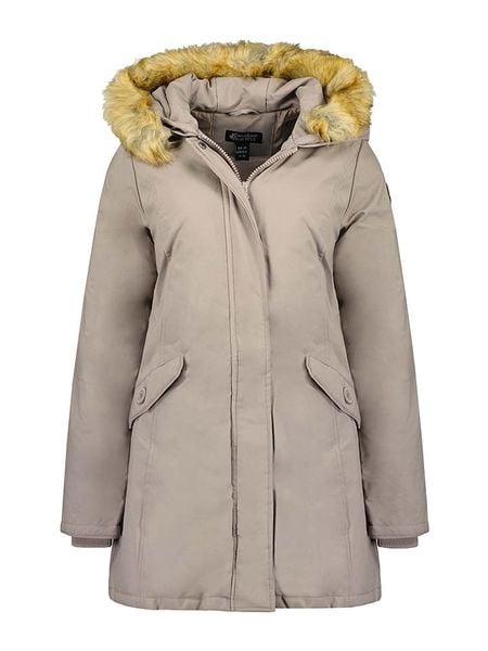Canadian Peak Parka "Dinastipeak" w kolorze szarobrązowym rozmiar: XXL. Brązowe parki Canadian Peak, xxl, bez kaptura. Za 186.63 zł.