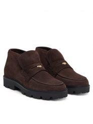 Tommy Hilfiger Botki Th Enamel Charm Loafer Boot FW0FW09680 Brązowy. Brązowe botki TOMMY HILFIGER, bez wzorów, ze skóry, bez obcasa, na płaskiej podeszwie, bez zapięcia. Za 699.99 zł.