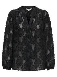 ONLY Bluzka Korsa 15360837 Czarny Oversize. Czarne bluzki Only, s, bez wzorów, z syntetyku, bez kołnierzyka, bez ramiączek. Za 159.99 zł.