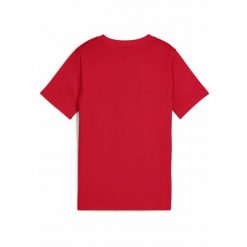 Młodzieżowa koszulka Essentials Logo Lab Summer PUMA For All Time Red. Czerwona bluzki Puma, m, bez wzorów, z gumy, młodzieżowe, bez kołnierzyka, bez ramiączek. Za 89.00 zł.