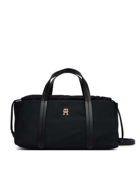 Tommy Hilfiger Torebka AW0AW18993 Czarny. Czarne torebki klasyczne TOMMY HILFIGER, bez wzorów, z materiału, bez dodatków. Za 409.99 zł.