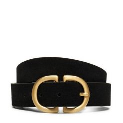 Pasek Damski Pieces. Czarne paski Pieces, bez wzorów. Za 119.99 zł.