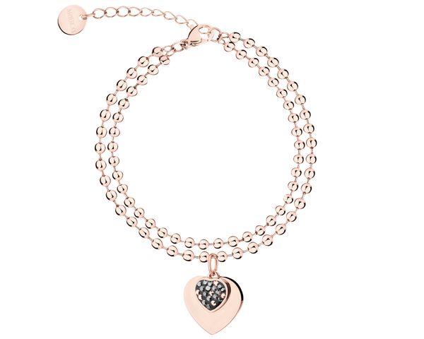 Bransoletka ze stali szlachetnej z markasytami - serce. Bransoletki Artelioni, ze stali. Za 149.00 zł.