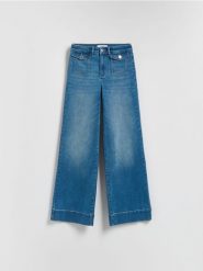 Jeansy flare - niebieski. Niebieskie jeansy Reserved, bez wzorów. Za 159.99 zł.