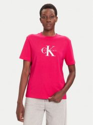Calvin Klein Jeans T-Shirt Hero Classic LV047B865G Różowy Regular Fit. Czerwone t-shirty Calvin Klein Jeans, l, bez wzorów, z bawełny, bez kołnierzyka, bez ramiączek. Za 189.99 zł.