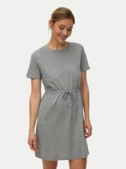 Vero Moda Sukienka letnia Luna 10325626 Szary jasny Regular Fit. Szare sukienki Vero Moda, na lato, xs, bez wzorów, z bawełny, bez kołnierzyka, bez ramiączek. Za 89.99 zł.