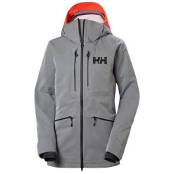 Damska kurtka narciarska Helly Hansen Elevation Infinity 3.0. Szare kurtki narciarskie Helly Hansen, bez wzorów, bez kaptura, narciarskie. W wyprzedaży za 2,957.00 zł.