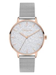 Tamaris Zegarek kwarcowy w kolorze srebrno-różowozłoto-białym rozmiar: onesize. Szare, analogowe zegarki Tamaris, ze stali. Za 152.99 zł.
