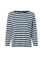 Marie Lund Koszula damska Kobiety Bawełna niebieski|biały w paski, XS. Białe koszule Marie Lund, xs, bez wzorów, z bawełny, klasyczne, bez kołnierzyka, bez ramiączek. Za 149.95 zł.