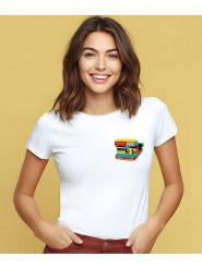WOOOP Koszulka "Captures great moments" w kolorze białym rozmiar: XL. Białe bluzki Wooop, xl, bez wzorów, z bawełny, bez kołnierzyka, bez ramiączek. Za 52.79 zł.