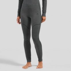 Legginsy termoaktywne damskie ODLO Active X-Warm BL Bottom Long. Szare legginsy Odlo, s, bez wzorów, z elastanu. Za 248.71 zł.