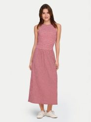 ONLY Sukienka letnia Celle 15369284 Czerwony Regular Fit. Czerwone sukienki Only, na lato, xs, bez wzorów, z syntetyku, bez kołnierzyka, bez ramiączek. Za 149.99 zł.