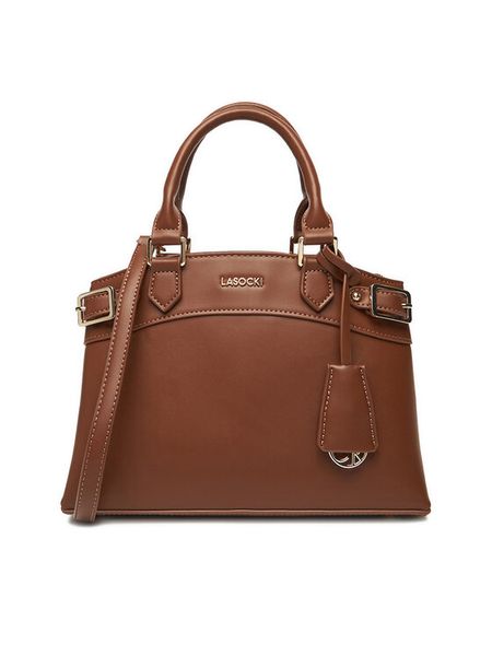 Lasocki Torebka C-LSK-M-007-08 Brązowy. Brązowe torebki klasyczne Lasocki, bez wzorów, z materiału, bez dodatków. Za 189.99 zł.