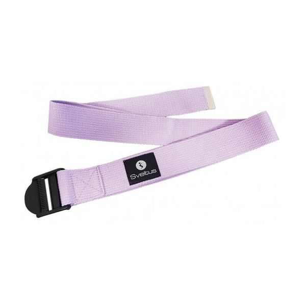 Pasek do jogi fioletowy. Czerwone paski SVELTUS, bez wzorów, sportowe. Za 39.90 zł.
