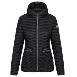 Damska kurtka Loap Illa w kolorze czarnym. Czarne kurtki sportowe ZSPORT, na zimę, bez wzorów, bez kaptura, rowerowe. Za 276.99 zł.