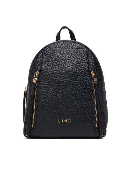 Liu Jo Plecak AF6049 E1146 Czarny. Czarne plecaki Liu Jo, bez wzorów, ze skóry. Za 599.99 zł.