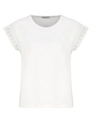 Eight2Nine Koszulka w kolorze białym rozmiar: M. Białe bluzki Eight2Nine, m, bez wzorów, z bawełny, bez kołnierzyka, bez ramiączek. Za 43.99 zł.