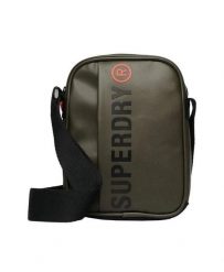 Superdry Tarp Cross Body Bag – kompaktowa torba z poliestru – Surplus Goods. Zielone torby na ramię Superdry, bez wzorów, na ramię, małe, bez dodatków. Za 158.50 zł.