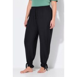 Damskie Spodnie funkcyjne dresowe szybkoschnące z recyklingu. Czarne spodnie dresowe Ulla Popken, plus size, bez wzorów, z dresówki. Za 244.99 zł.