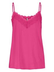 Fresh Made Top w kolorze różowym rozmiar: XS. Różowe topy Fresh Made, s, bez wzorów, z koronki, bez kołnierzyka, bez ramiączek. Za 41.95 zł.