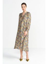 Rich & Royal Sukienka ze wzorem rozmiar: 34. Sukienki Rich & Royal, bez wzorów, z wiskozy, bez kołnierzyka, bez ramiączek, midi. Za 179.95 zł.