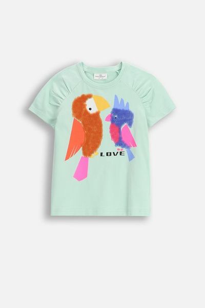 T-shirt z krótkim rękawem. Zielone t-shirty COCCODRILLO, bez wzorów, z bawełny, bez kołnierzyka, bez ramiączek. W wyprzedaży za 29.90 zł.