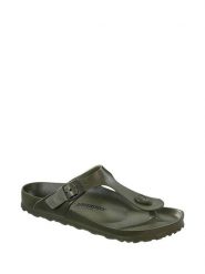 Birkenstock Japonki "Gizeh" w kolorze khaki rozmiar: 43. Brązowe klapki Birkenstock, bez wzorów, z otwartym noskiem, bez obcasa. Za 198.10 zł.
