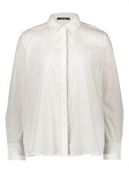 TAIFUN Bluzka w kolorze białym rozmiar: 42. Białe bluzki Taifun, bez wzorów, bez kołnierzyka, bez ramiączek. Za 127.05 zł.