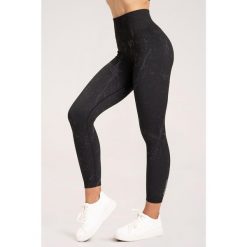 Legginsy fitness damskie Gym Glamour marble. Czarne legginsy GYM GLAMOUR, xs, bez wzorów. Za 159.99 zł.