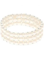 Pearl Addict Bransoletka z perłami w kolorze białym rozmiar: onesize. Białe bransoletki Pearl Addict, z perłą. Za 260.99 zł.