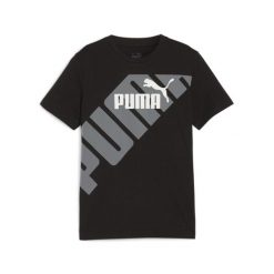 Puma Koszulka Power Graphic 67925401. Czarne bluzki Puma, bez wzorów, sportowe, bez kołnierzyka, bez ramiączek. Za 60.99 zł.