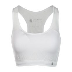 Biustonosz do jogi Athlecia. Białe bielizna sportowa ENDURANCE, s, bez wzorów, z elastanu. Za 139.99 zł.