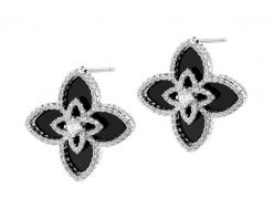 Kolczyki z mosiądzu rodowane z agatem i cyrkoniami. Kolczyki Artelioni, z cyrkonią, srebrne. Za 339.00 zł.