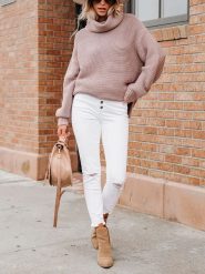 Milan Kiss Golf w kolorze szaroróżowym rozmiar: M. Różowe golfy Milan Kiss, m, bez wzorów, z bawełny, bez ramiączek. Za 175.67 zł.