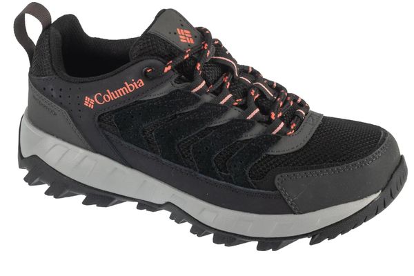 Buty trekkingowe damskie, Strata Trail Low WP. Czarne trekkingi Columbia, z materiału, przed kostkę, trekkingowe. Za 319.99 zł.