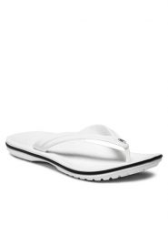 Crocs Japonki Crocband Flip 11033 Biały. Białe klapki Crocs, bez wzorów, z tworzywa sztucznego, bez obcasa. Za 159.99 zł.