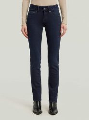 G-Star Dżinsy - Slim Straight fit - w kolorze granatowym rozmiar: W29/L32. Niebieskie jeansy G-Star, l, z aplikacjami. Za 210.31 zł.