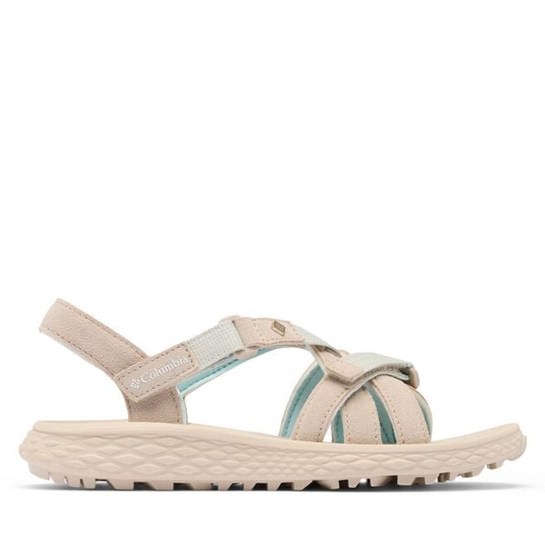 Sandały Columbia. Brązowe sandały Columbia, bez wzorów, sportowe, bez obcasa, bez zapięcia. Za 299.99 zł.