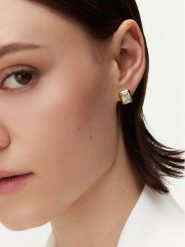 Guess Kolczyki JUBE05 250JW Złoty. Żółte kolczyki Guess, metalowe. Za 119.99 zł.