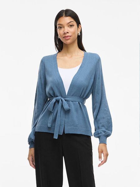 Vila Kardigan "Viava" w kolorze błękitnym rozmiar: M. Niebieskie kardigany Vila, m, bez wzorów. Za 74.28 zł.