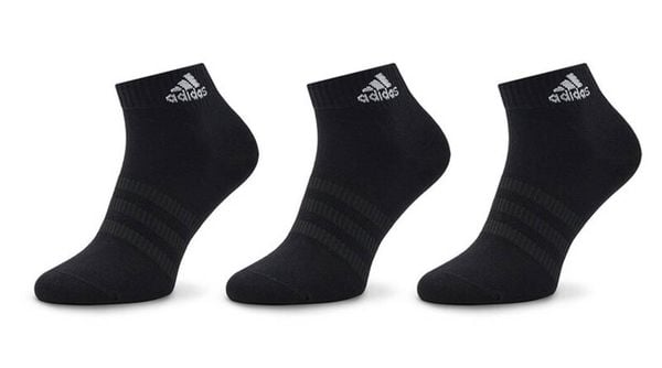 Skarpety stopki unisex Adidas 3 pary. Czarne skarpety Adidas, bez wzorów, z bawełny. Za 49.00 zł.