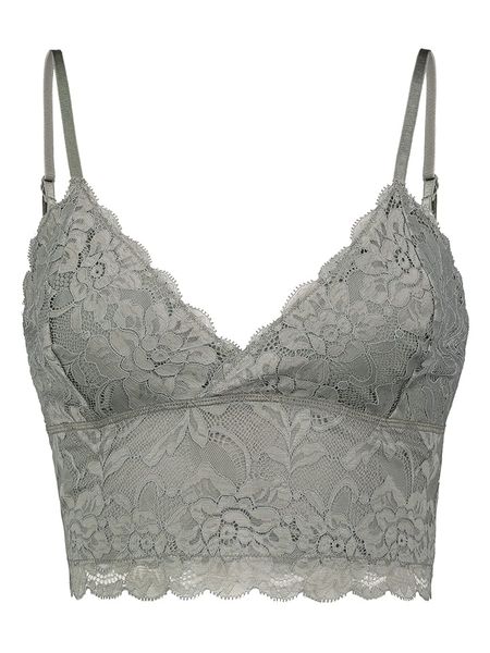 Sublevel Top w kolorze zielonym rozmiar: XL. Szare topy Sublevel, xl, bez wzorów, z koronki, bez kołnierzyka, bez ramiączek. Za 72.95 zł.