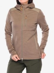 Bluza rozpinana damska Fjallraven Keb Fleece Hoodie. Brązowe bluzy Fjällräven, s, bez wzorów, z elastanu, bez kaptura. Za 912.99 zł.
