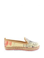 Goby Espadryle w kolorze beżowo-czarno-czerwonym ze wzorem rozmiar: 40. Brązowe espadryle Goby, bez wzorów, z materiału, bez obcasa, bez zapięcia. Za 198.10 zł.