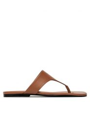 Gino Rossi Japonki ALAYA-119002 Brązowy. Brązowe klapki Gino Rossi, bez wzorów, ze skóry, bez obcasa. Za 229.99 zł.