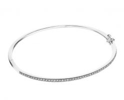 Bransoletka z białego złota z brylantami - 0,50 ct - próba 585. Białe bransoletki Apart, z brylantem, złote. Za 13,590.00 zł.