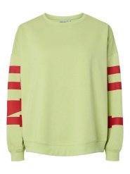 Pieces Bluza "Pcfany" w kolorze zielonym rozmiar: XS. Zielone bluzy Pieces, xs, bez wzorów, bez kaptura. Za 61.17 zł.