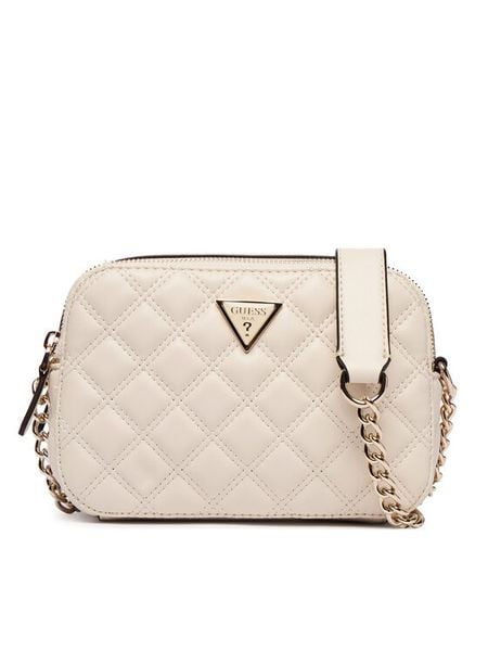 Guess Torebka HWQG96 73140 Kremowy. Białe torebki klasyczne Guess, z aplikacjami, ze skóry, bez dodatków. Za 296.99 zł.