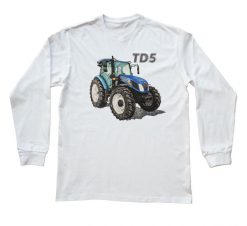 New Holland — bluzka z długim rękawem. Białe bluzki nikiniki, s, bez wzorów, z bawełny, bez kołnierzyka, bez ramiączek. W wyprzedaży za 75.65 zł.